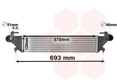 VAN WEZEL Интеркулер 17004415